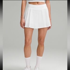 Side Pleat High rise tennis skirt